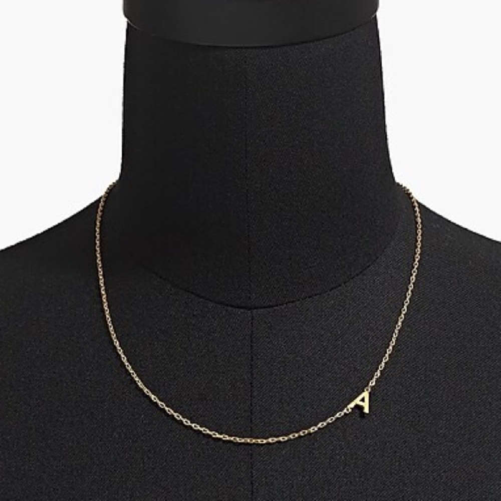 NEW J Crew Petite Initial A Necklace